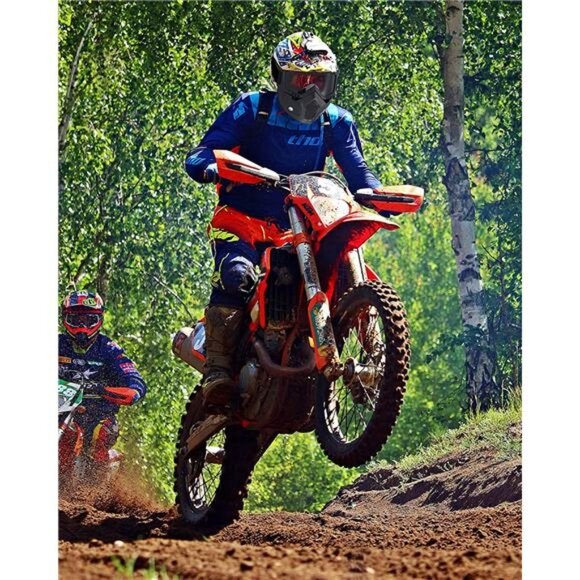 2 Pieces Motorcycle Goggles Helmet Riding Goggles Glasses With Face Cover - Picture 6 of 7